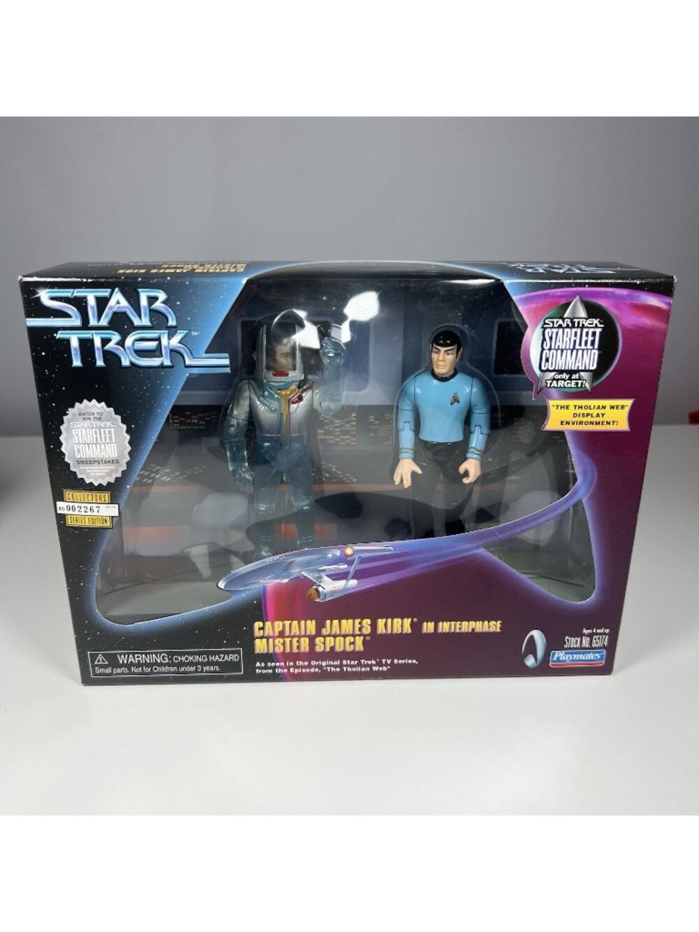 1999 Star Trek Kirk Interphase Spock Tholian Web Playmates 65174 Target NIB